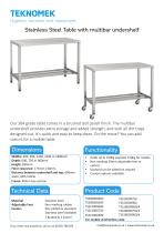 Table with multi bar with shelf - 1