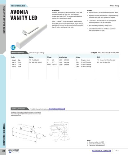 AVONIA VANITY LED