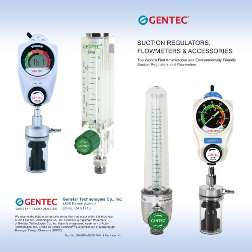 SUCTION REGULATORS,  FLOWMETERS & ACCESSORIES