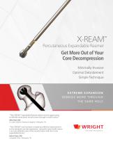 PRO-DENSE™ and X-REAM™ Percutaneous Expandable Reamer Core Decompression Sales Sheet - 1