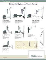 Ultra Laptop Tray Wall Track Workstation - 2