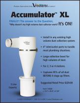 Accumulator XL, Cyclone pre-filter for up to 4? hose ? 10509-1
