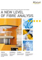 System for the determination of ADF, NDF and crude fibre FIBRETHERM