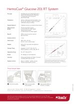 HemoCue ® Glucose 201 RT System - 2