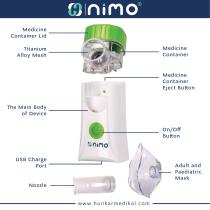 PORTABLE MESH NEBULIZER MODEL NO: HNK-MESH-01-6