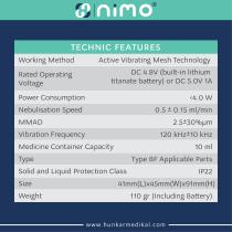 PORTABLE MESH NEBULIZER MODEL NO: HNK-MESH-01-8