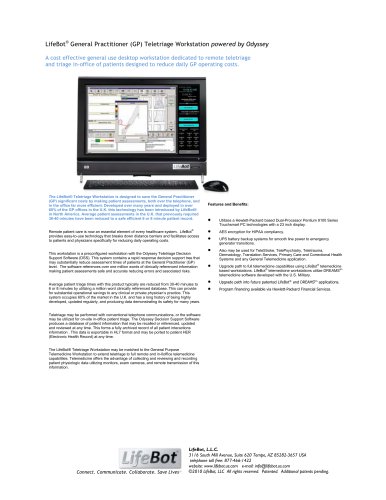 LifeBot ® General Practitioner (GP) Teletriage Workstation powered by Odyssey