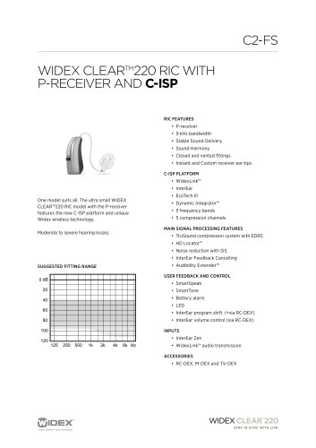 C2-FS P-receiver data sheet