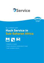 Be confident with Hach Service in Sub-Saharan Africa - 1