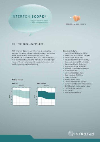 INTERTON SCOPE6 S610 PB and S610 PB HPG