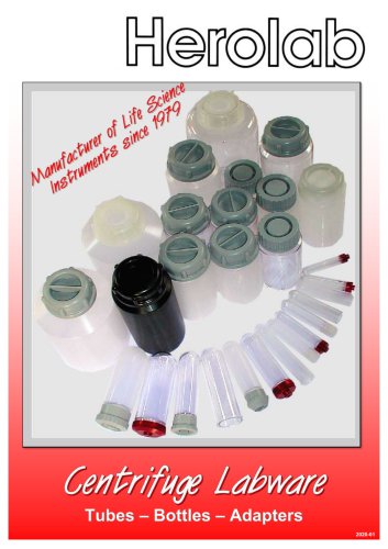 Tubes and Bottles for Centrifugation