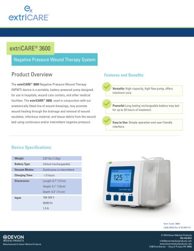 extriCARE® 3600 Pump