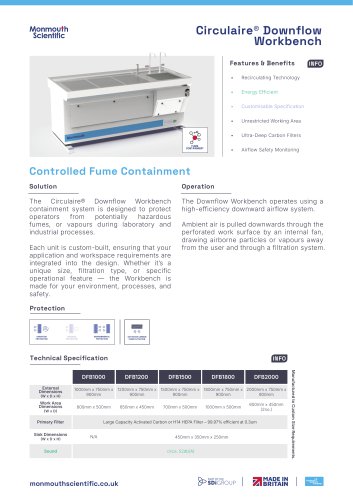 Circulaire® Downflow Bench