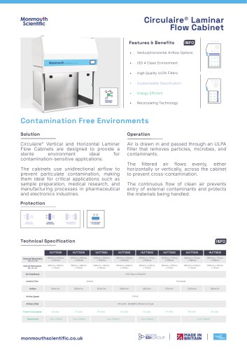 Circulaire® Laminar Flow Cabinet