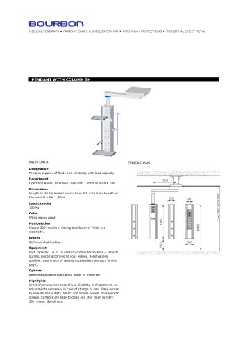 5M pendant with column