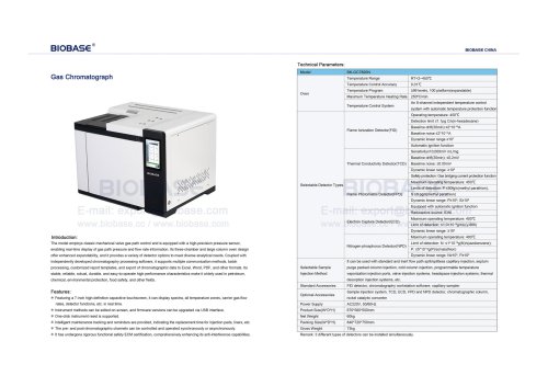 509-510 Gas Chromatograph BK-GC7820N