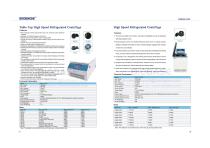 77-78 Table Top High Speed Refrigerated Centrifuge & High Speed Refrigerated Centrifuge BKC-TH18R-1