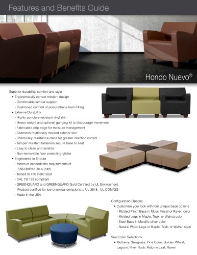 Features and Benefits Guide - Hondo Nuevo®