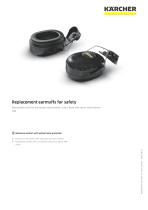 Replacement earmuffs for safety helmet - 1
