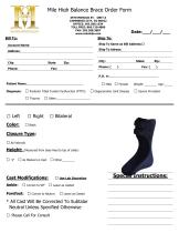 AFO Models Mile High Balance Brace Order  Form-1