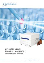 ULTRASENSITIVE. RELIABLE. ACCURATE. The Centro Microplate Luminometer-1