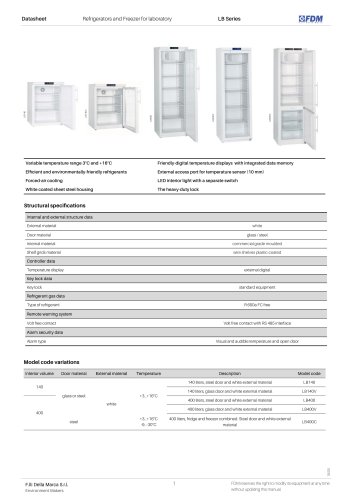 Laboratory refrigerators LB Series