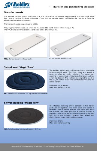 Transfer and positioning products