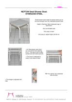 NEPTUN SMALL SHOWER STOOL. STAINLESS STEEL-1