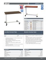 Low Height Overbed Table - 1