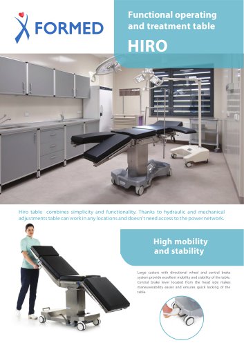 Functional operating and treatment table HIRO Functional operating and treatment table
