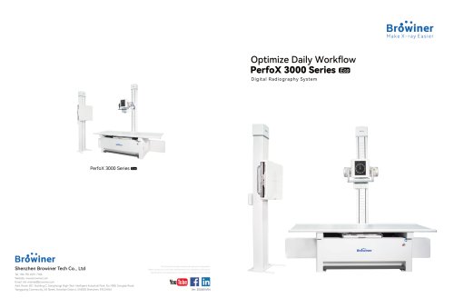 radiography system with table PerfoX 3000 Eco