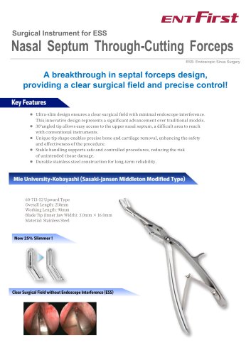 Nasal Septum Through-Cutting Forceps