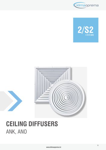 CEILING DIFFUSERS ANK, ANO