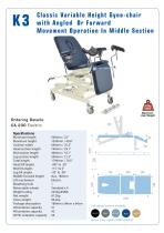 Classic Variable Height Gyne-chair with Angled Or Forward Movement Operation In Middle Section - 1