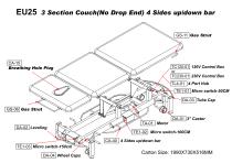 Euro Variable Height 3 Section Couch (No Drop End)-3