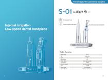 1：1 Internal irrigation low speed dental handpiece-1