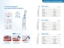 1：1 Internal irrigation low speed dental handpiece-3