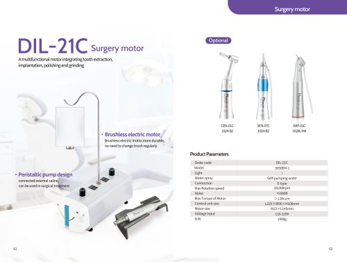 DIL-21C Surgery motor
