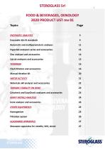 FOOD & BEVERAGE ,OENOLOGY 2020 Product list-2