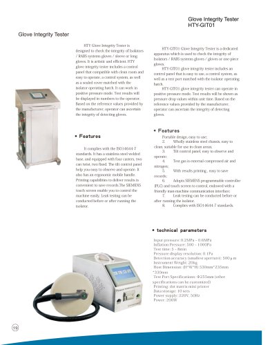 Tailin Glove Integrity Tester