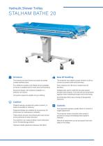 STALHAM BATHE TROLLEYS Height adjustable shower trolleys-2