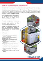 MEDICAL WASTE STERILIZER MOD. HOWAS 100-4
