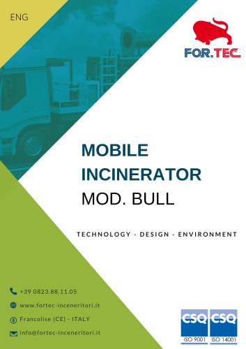 Mobile Incinerators Mod. BULL