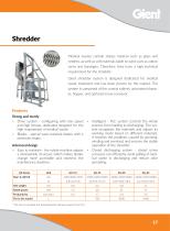 Medical waste shredder crushing infectious waste and sharps GIENT GS Series-1