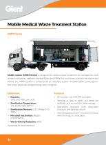 Mobile medical waste treatment station GIENT MWM Series-1