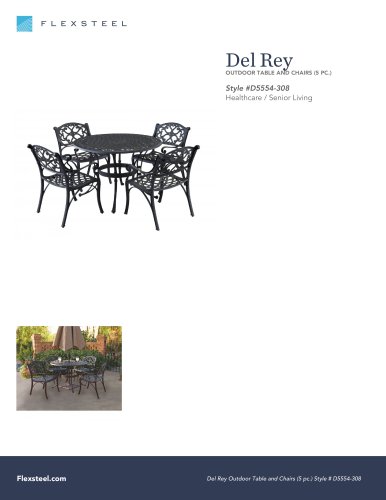 Del Rey: OUTDOOR TABLE AND CHAIRS (5 PC.)