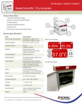 Boekel Scientific CO2 Incubator Datasheet - 2