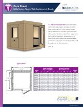 Data Sheet 800a Series Single-Wall Audiometric Booth - 1