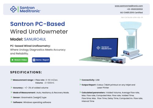 Santron Pc based Uroflowmeter