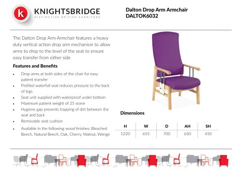 Dalton Drop Arm Armchair DALTOK6032